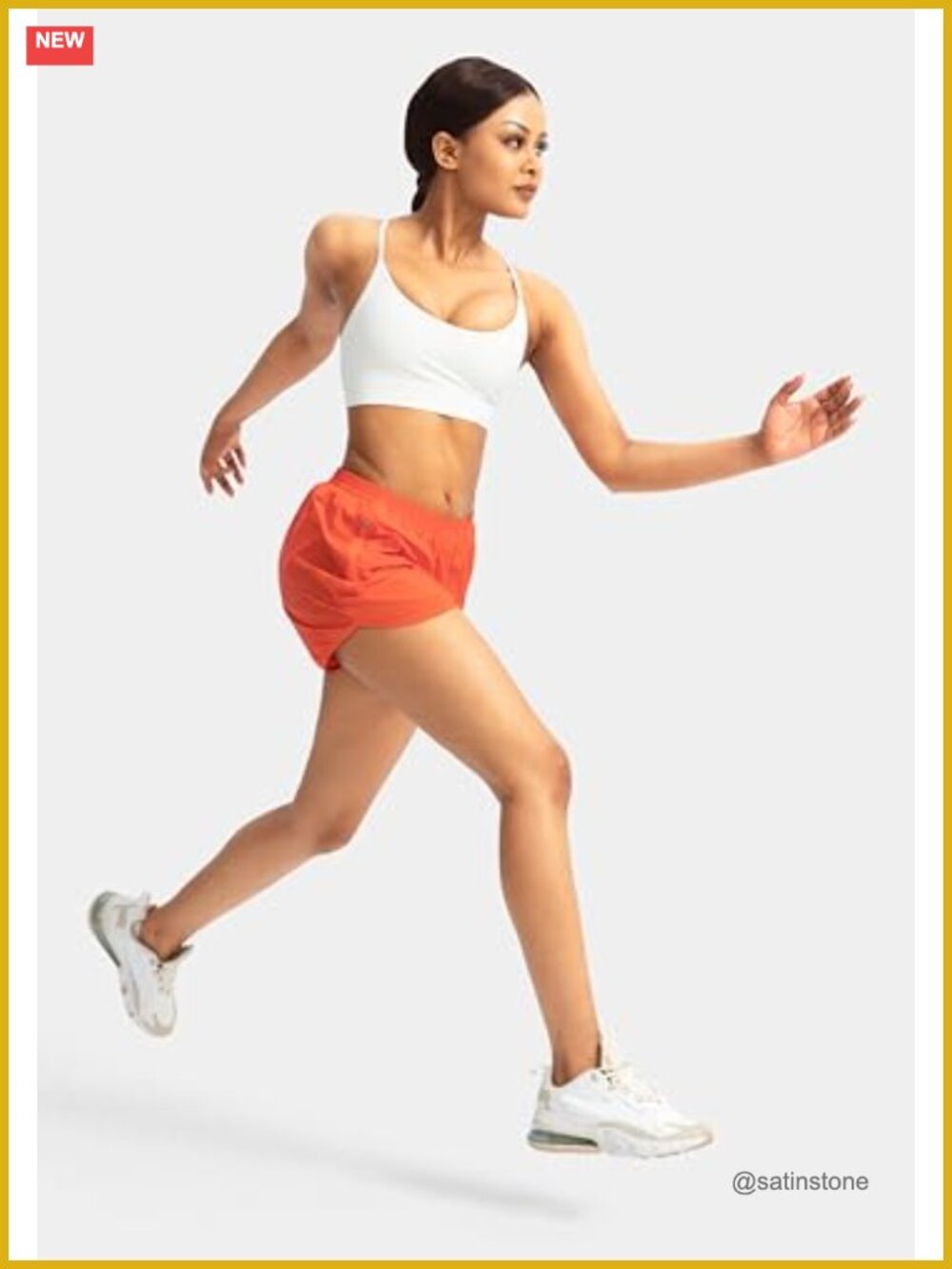 Women's Running Shorts with Zipper Pockets Quick Dry Athletic Workout Gym 3" - Picture 4 of 6